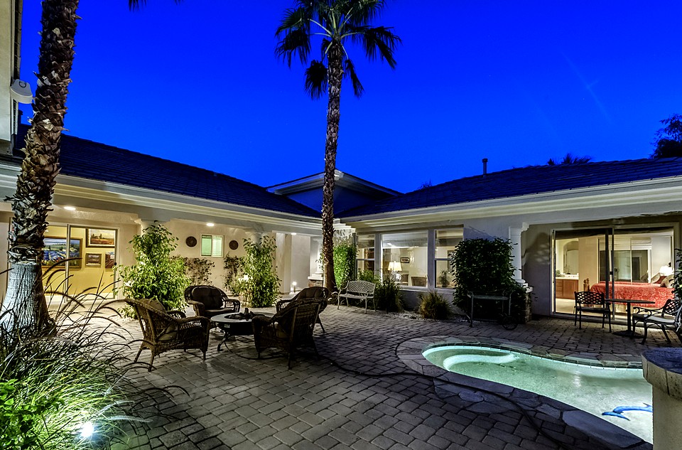 La Quinta evening courtyard sold by Josh Reef