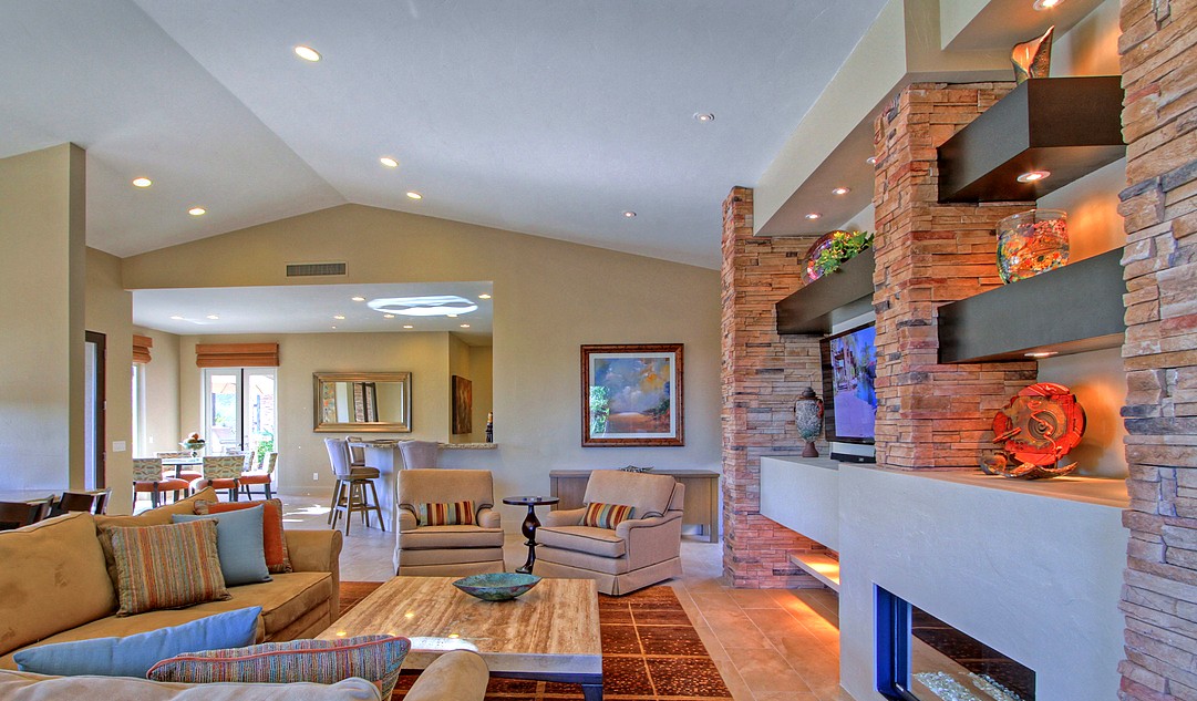La Quinta stone living room sold by Josh Reef