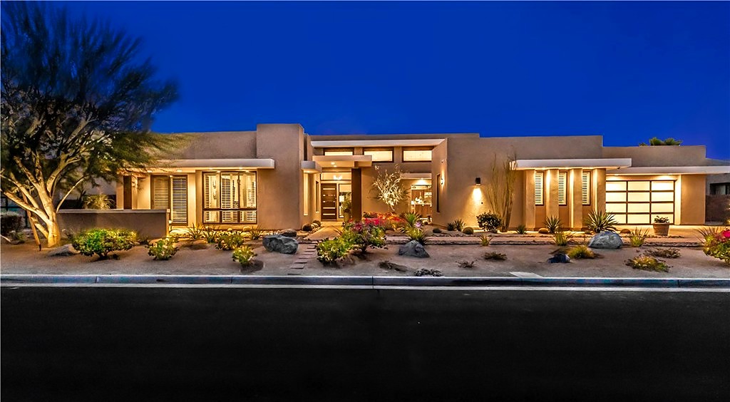 Rancho Mirage modern estate aerial sold by Josh Reef